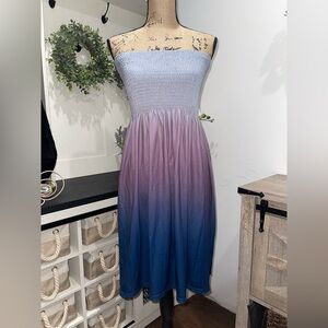 Ombre Strapless Dress